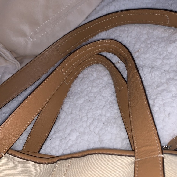 Coach Hadley Variegated coral and beige striped coach tote - Picture 10 of 13